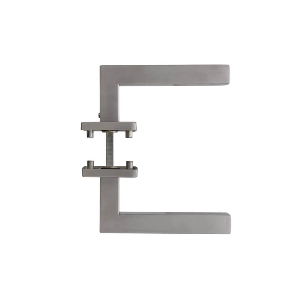 Strakke deurklink Vierkant op rozet RVS Intersteel 8714186127926