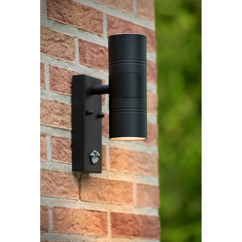Wandspot Arne-Led Ir up en down zwart met sensor