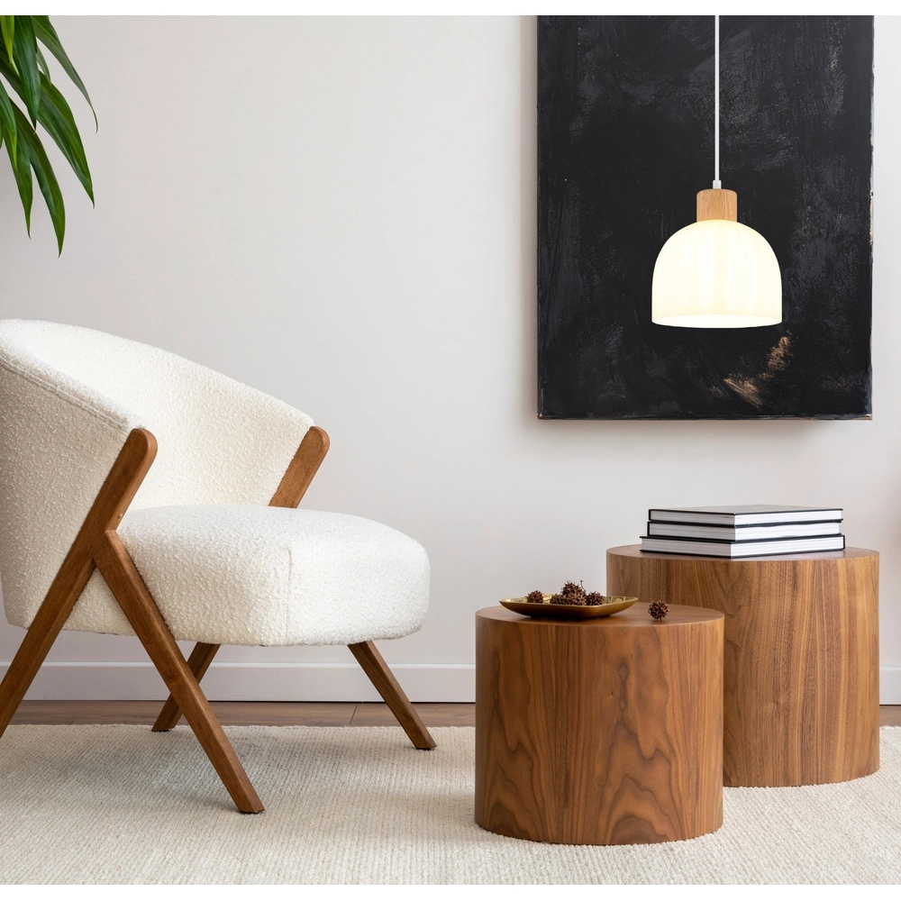 Hanglamp Swanson wit Ø 20cm Globo 9007371586998