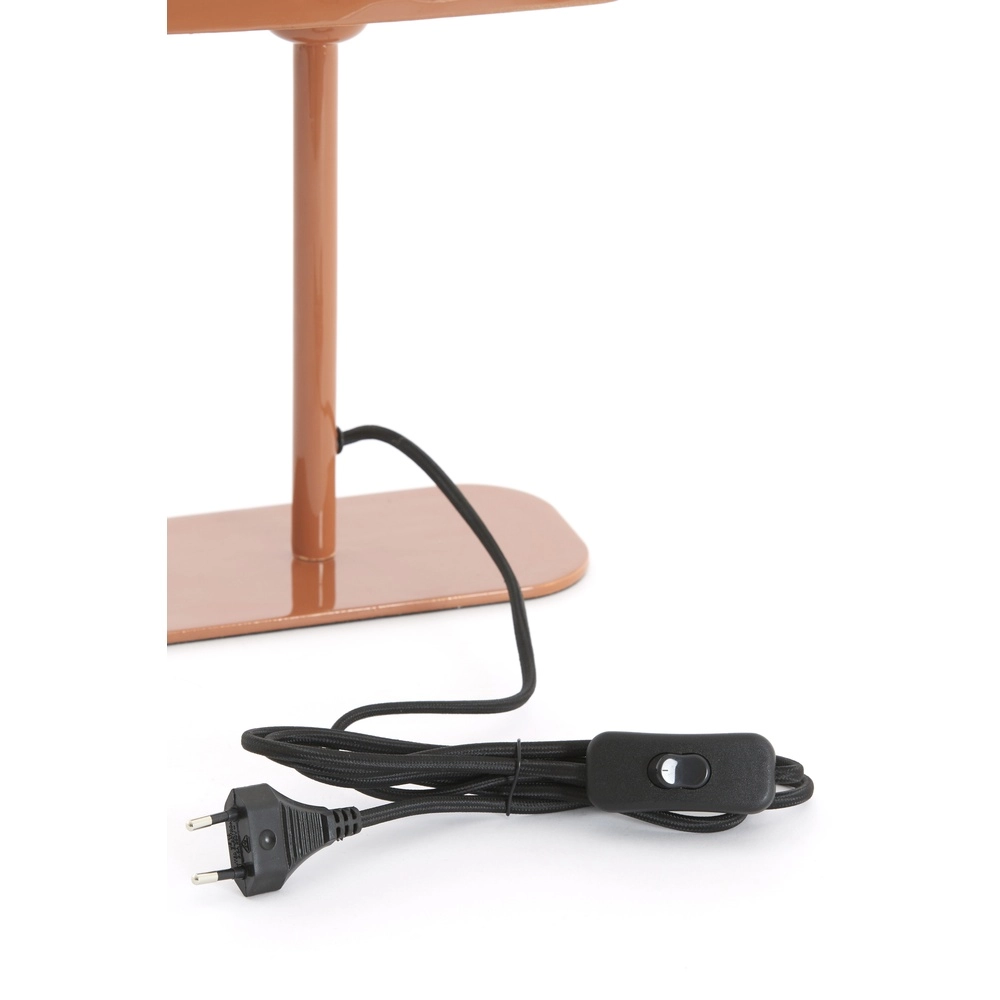 Nachtkastlamp Elenie 20x10cm - glans donker oranje Light & Living 8717807818753