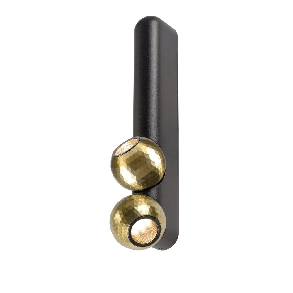 Plafondlamp Dysko zwart met goud dubbel SLV 4024163317184