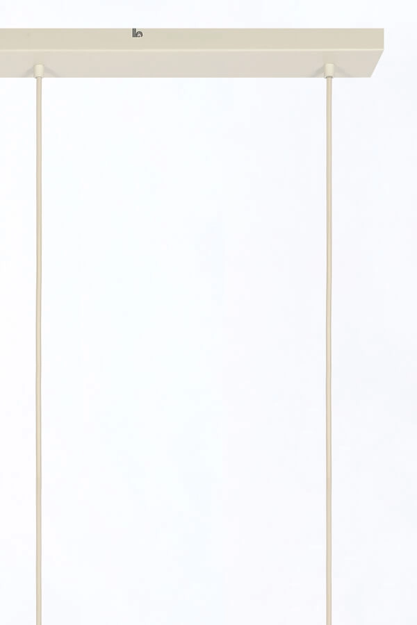 3-lichts hanglamp Bisho crème design 94cm Light & Living 8717807743314