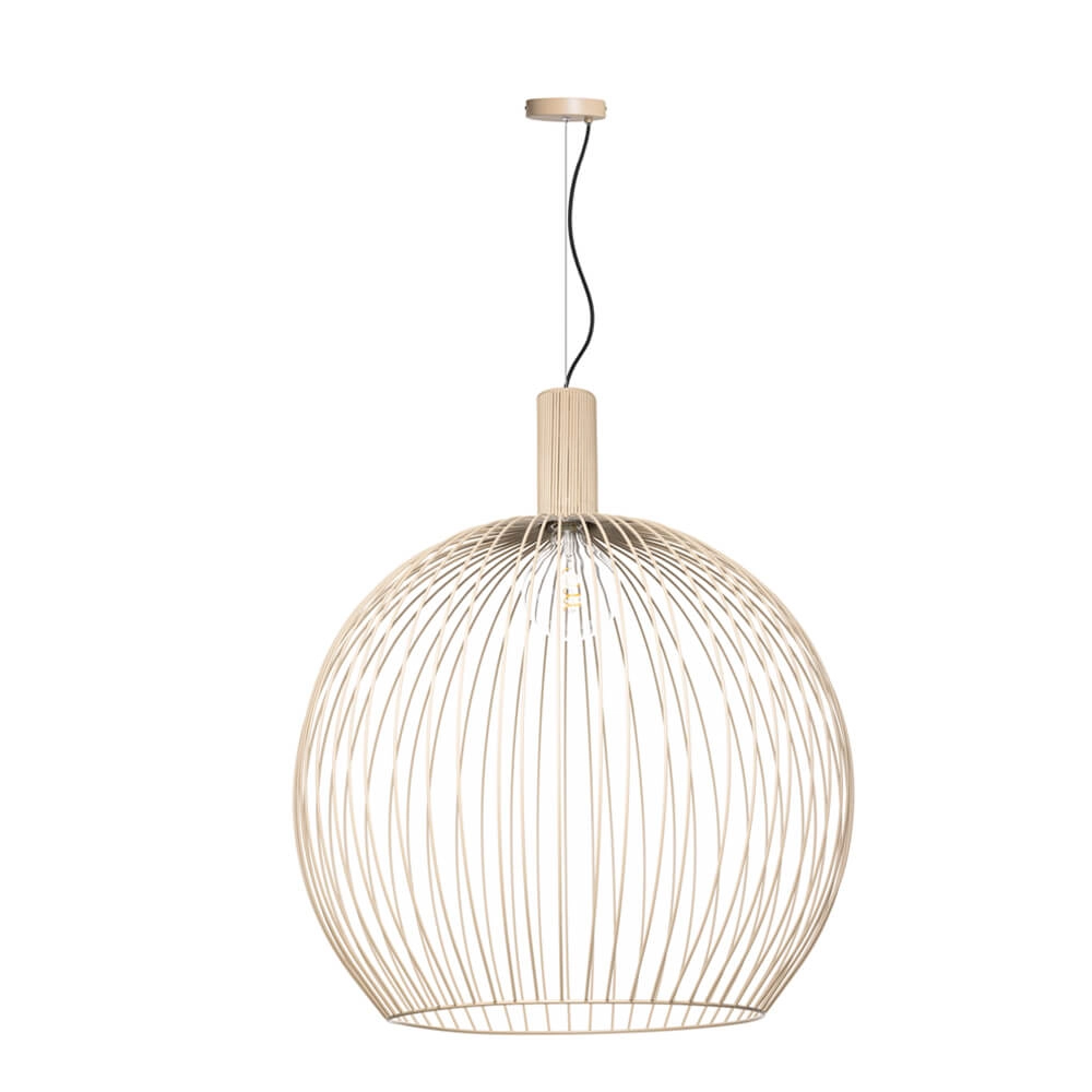 Zandkleurige hanglamp Wire Sand Ø 70cm Zandkleurige hanglamp Wire Sand Ø 70cm