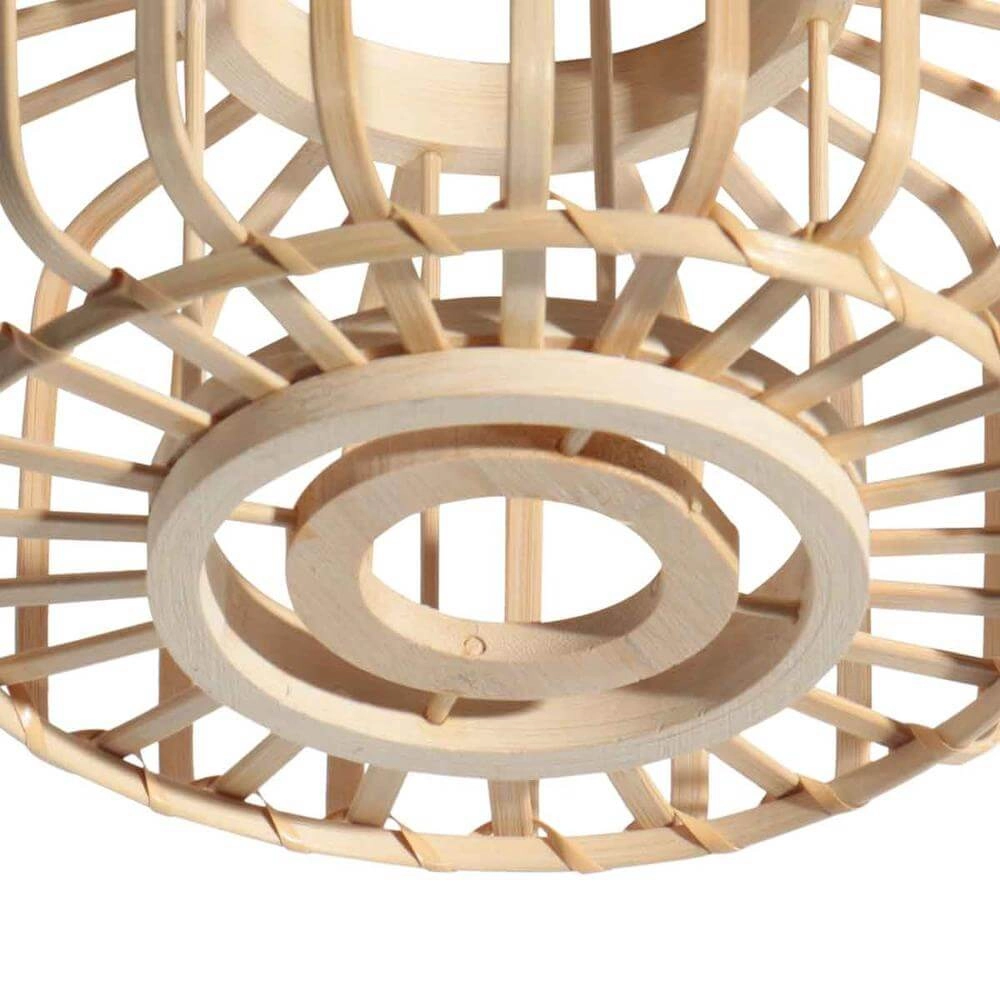 Bamboe vloerlamp Sparkled Light met zwart Steinhauer 8712746176803