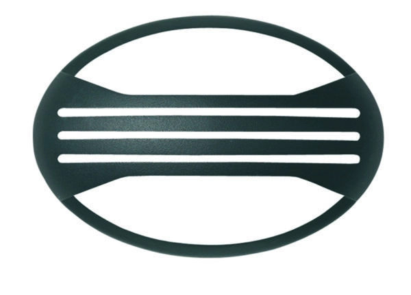 Moderne wandlamp Jack Oval 3-stripe zwart