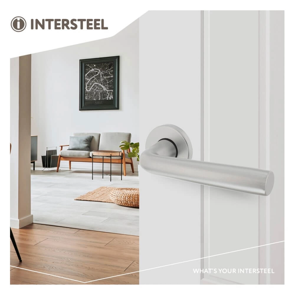 Deurklink Conisch rond aluminium Intersteel 8714186068540