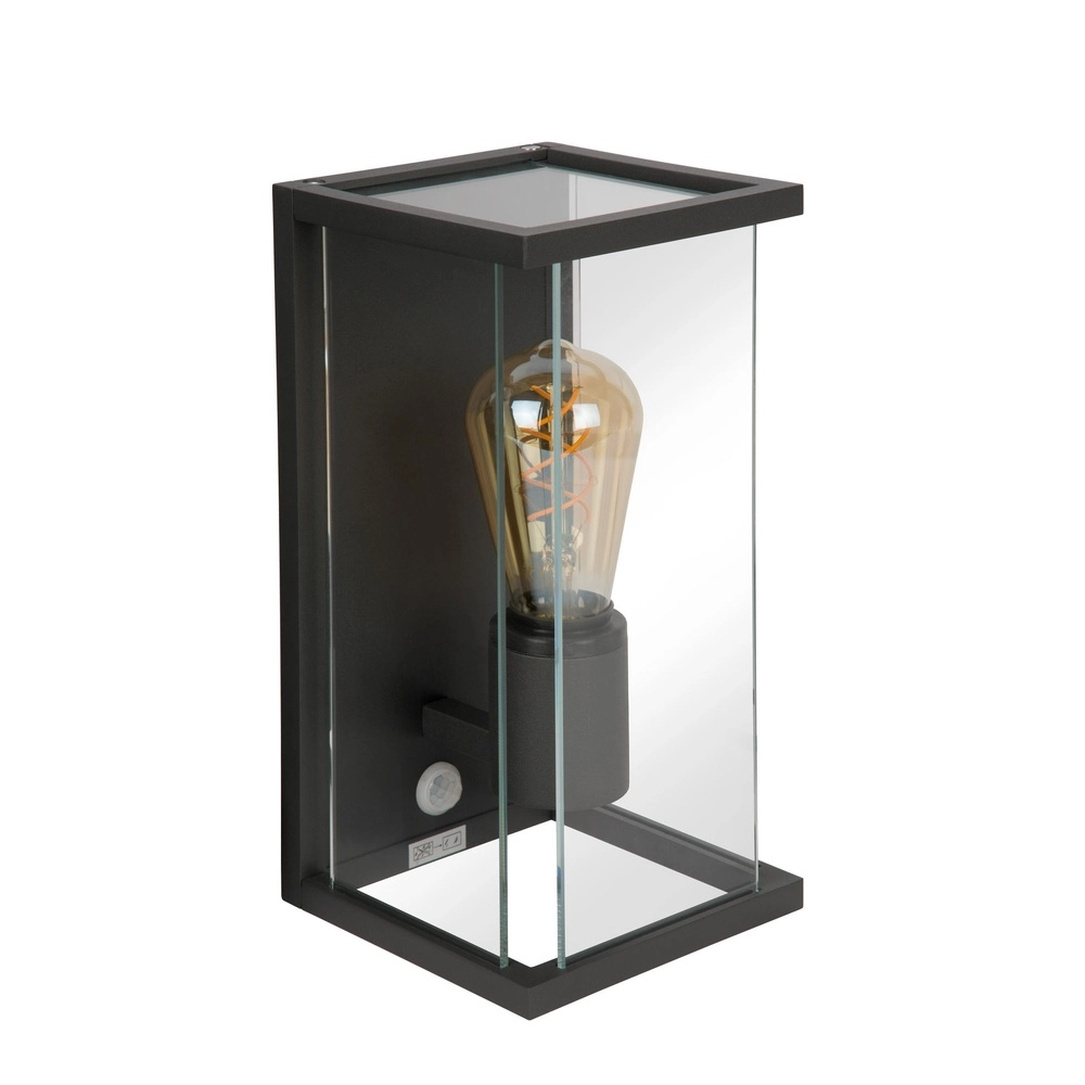 Strakke wandlamp Claire met sensor antraciet
