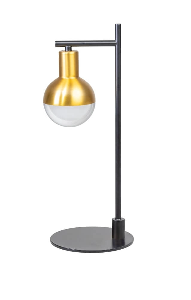 Tafellamp Drop zwart met goud