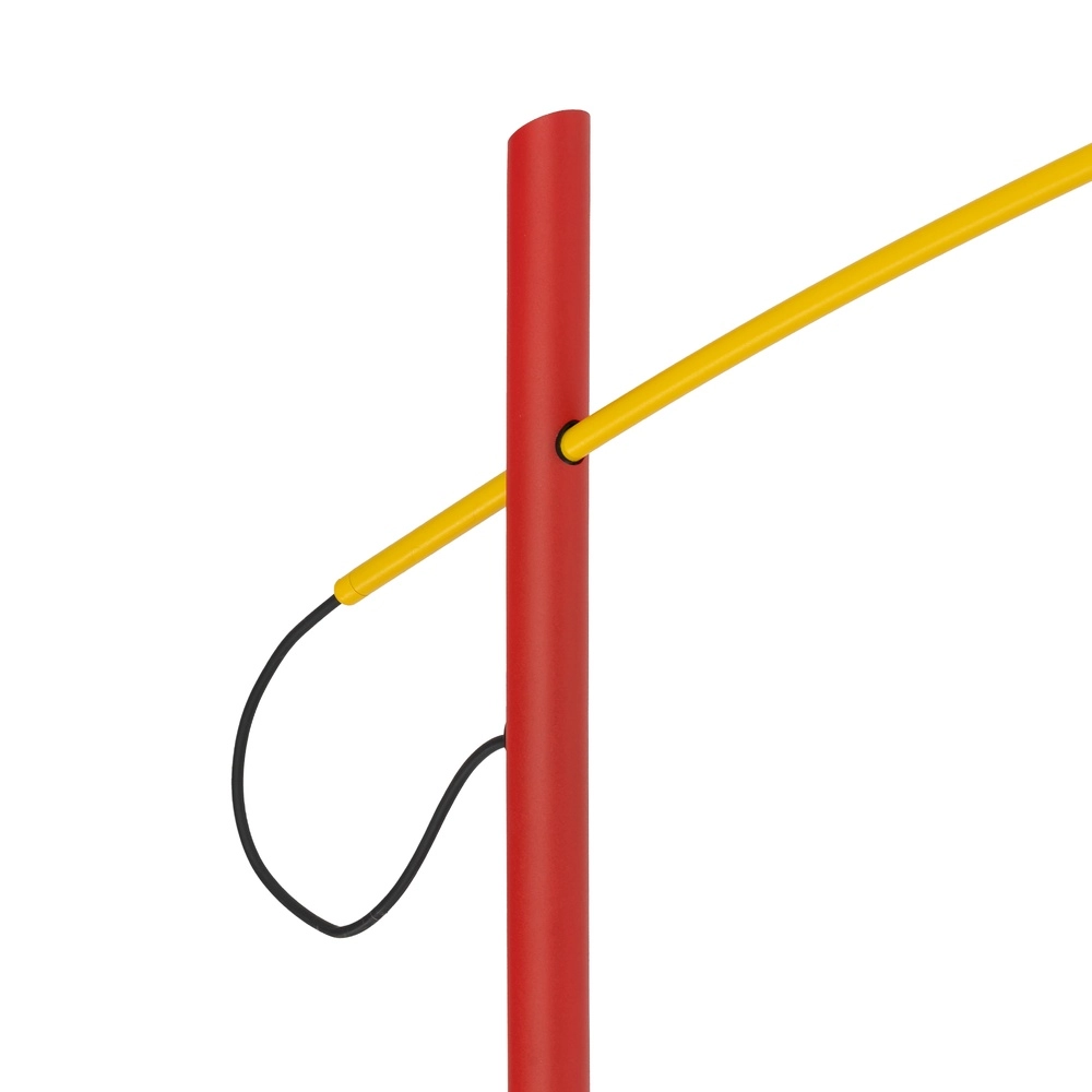 Vloerlamp Poise blauw met rood en geel Ø 65cm Lyora 5903139114301