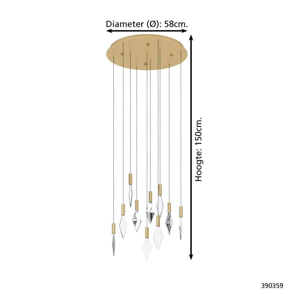 Gouden hanglamp Mirador design Stars of Light 9008606270712