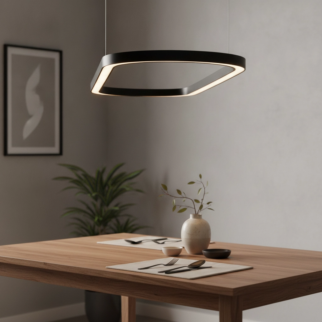 Ovale hanglamp Cuppe zwart