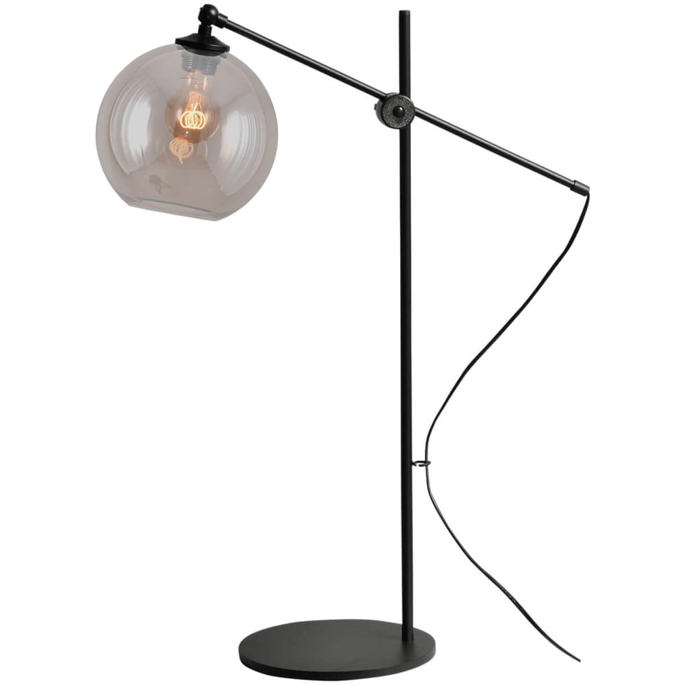 Bureaulamp Bella 2 met Ø 20cm goud glas