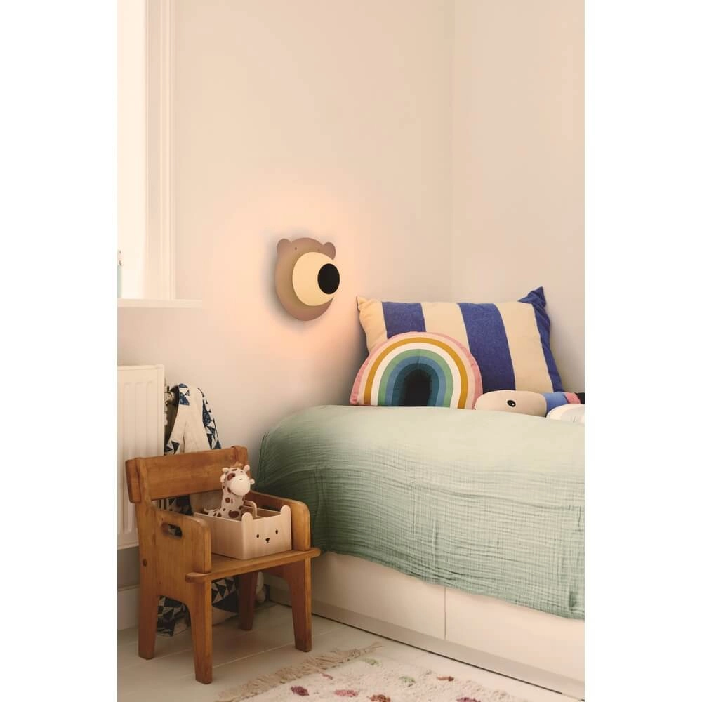 Kinder wandlamp Bruna Bear bruin Nordlux 5704924016035