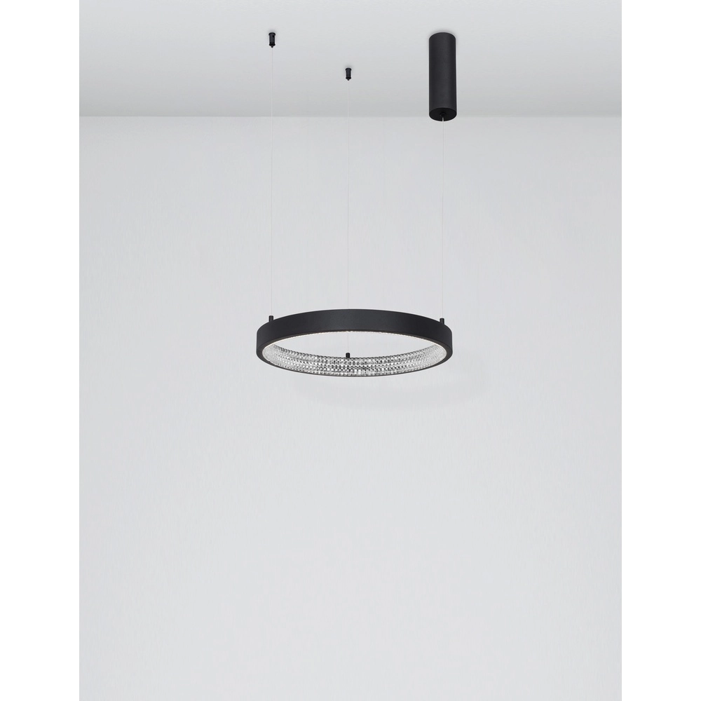 Hanglamp Preston zwart Ø 40cm Lyora 5212017429162