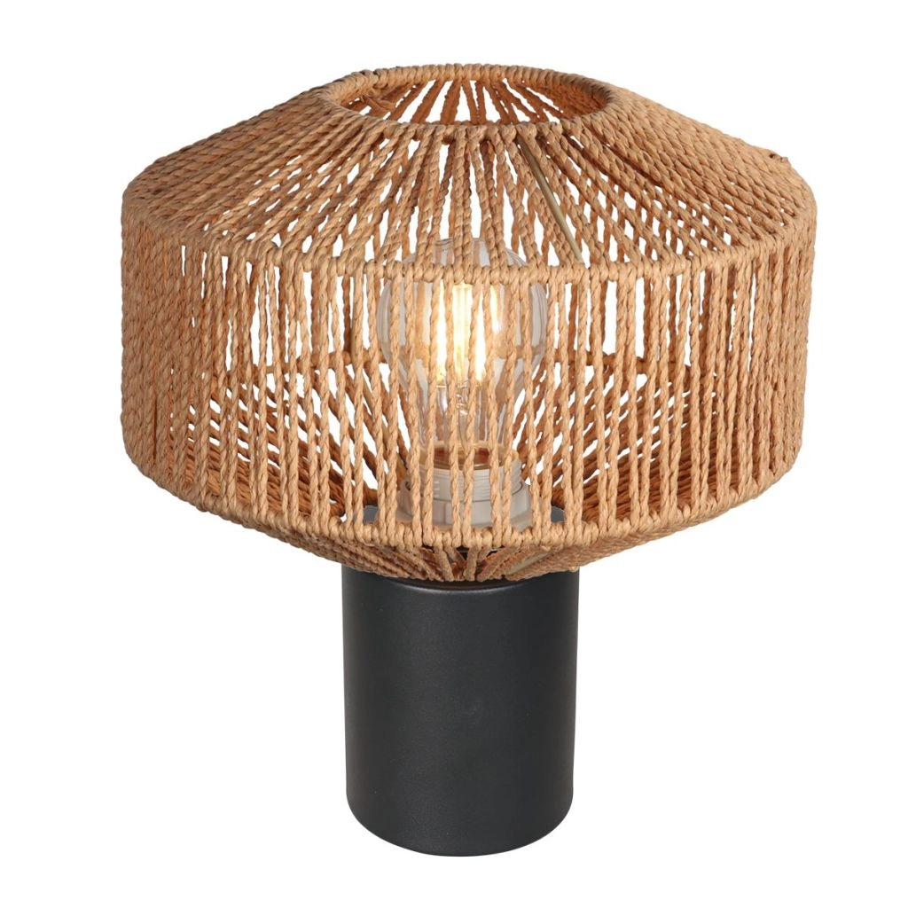 Tafellamp Ropex met rotan kap Ø23cm Steinhauer 8712746182941