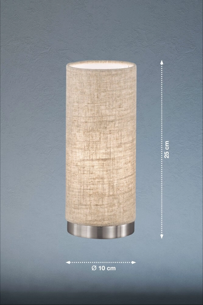 Nachtkastlampje Thor zandkleurig Fischer & Honsel 4003694504966