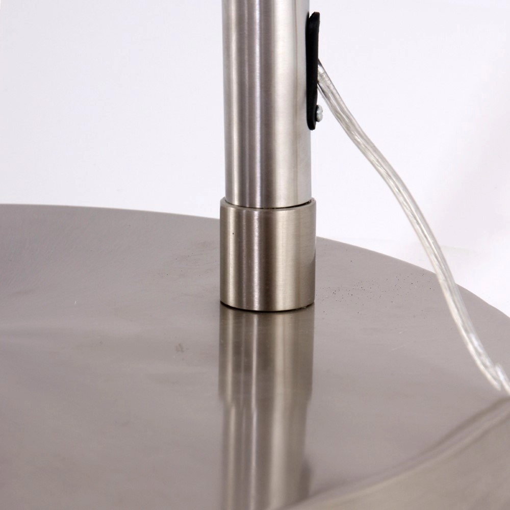 Booglamp Stresa Rvs met witte lampenkap Steinhauer 8712746092882