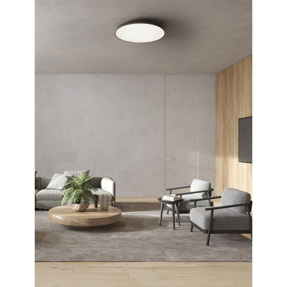 Plafondlamp Linus zwart Ø 60cm Plafondlamp Linus zwart Ø 60cm