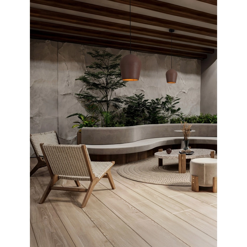 Hanglamp Omio Ø 20cm aarde bruin Lyora 5212017468895