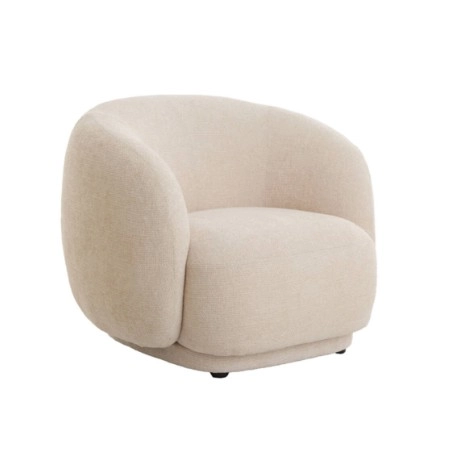 Fauteuil 93x87x73 cm Ovito crème