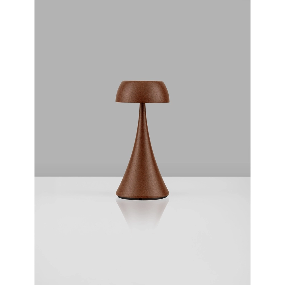 Tafellamp Ycro roestbruin oplaadbaar met USB Lyora 5212017476999