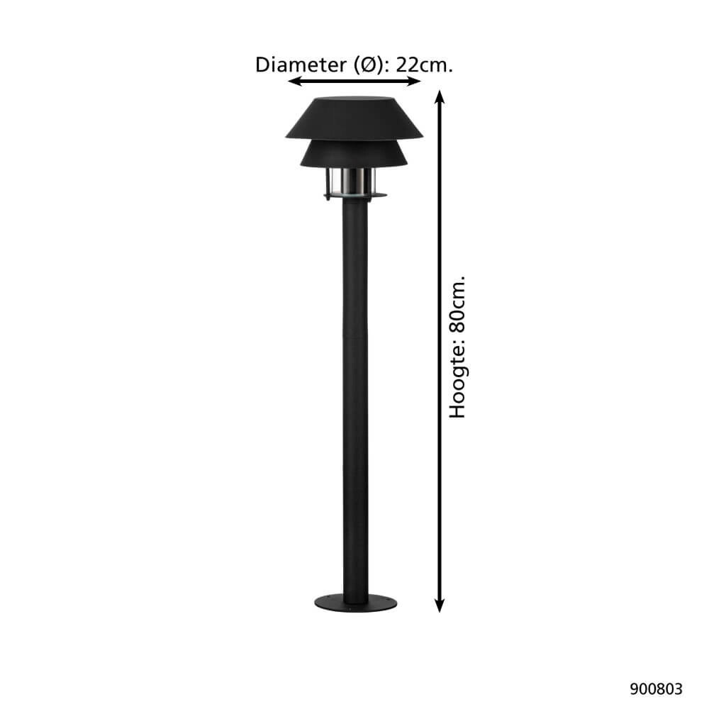 Zwarte lantaarn Chiappera Eglo 9008606261826