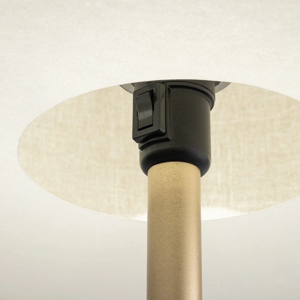 Vloerlamp Santana crème Ø 46cm Lyora 5903139116565