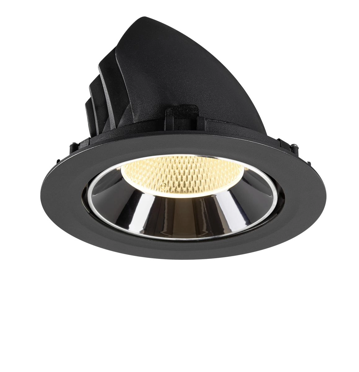 Inbouwspot Numinos Gimble XL zwart/chroom 3000K - 20gr SLV 4024163308700