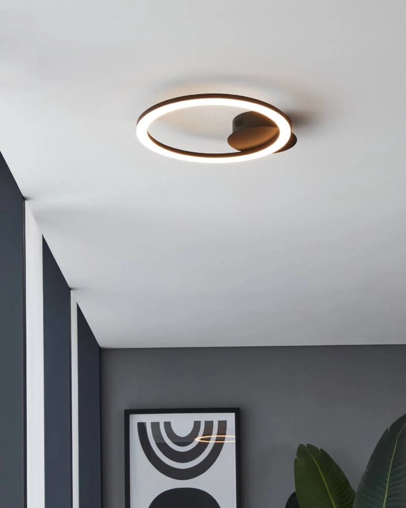 Plafondlamp Zigbee Parrapos-Z 34x30cm zwart Eglo 9008606231263