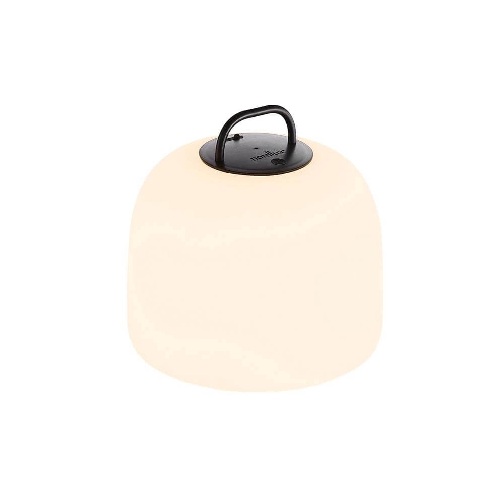Tafellamp Kettle To-Go oplaadbaar wit met zwart Ø22cm