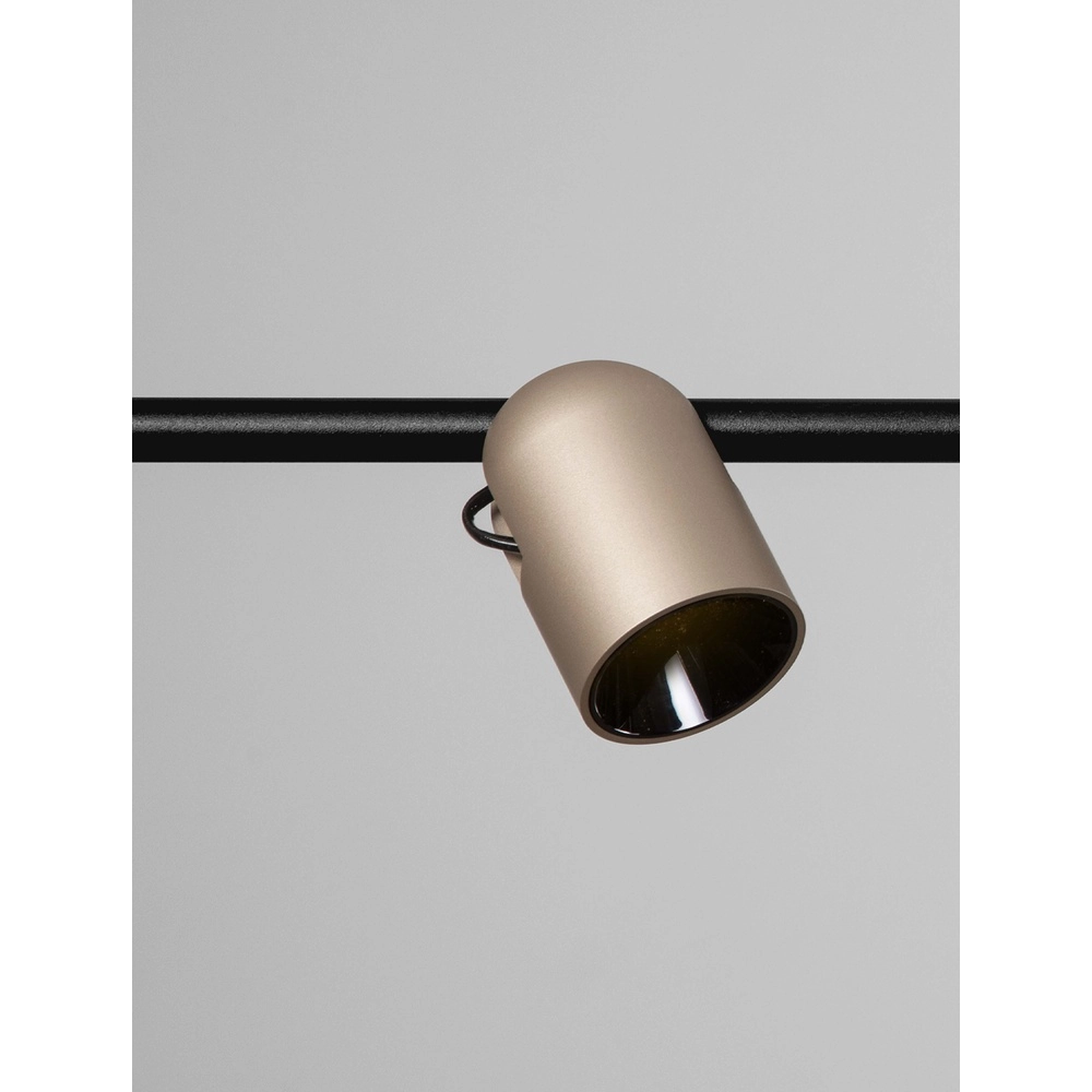 Hanglamp Sirmos zwart met mokka bruin Lyora 5212017461889