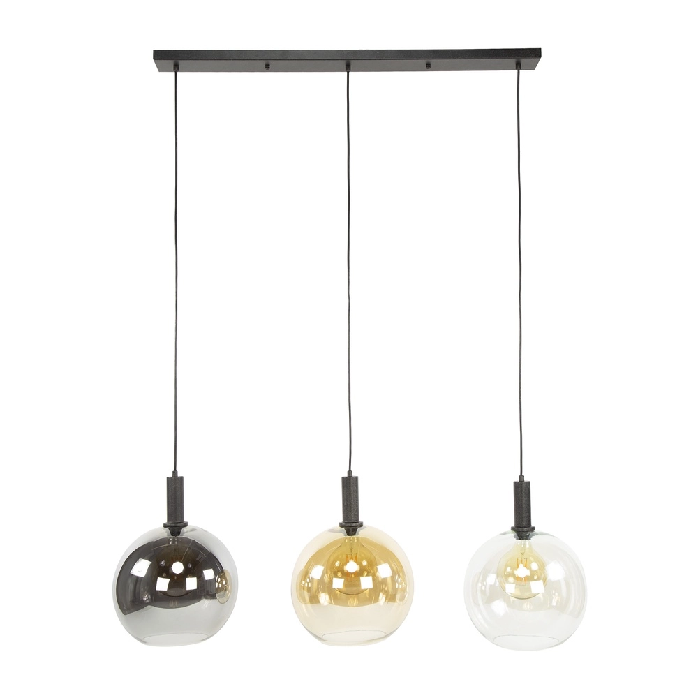 Glazen hanglamp Sfera 3x Ø 30cm - gekleurd glas Lyora 8716803512351