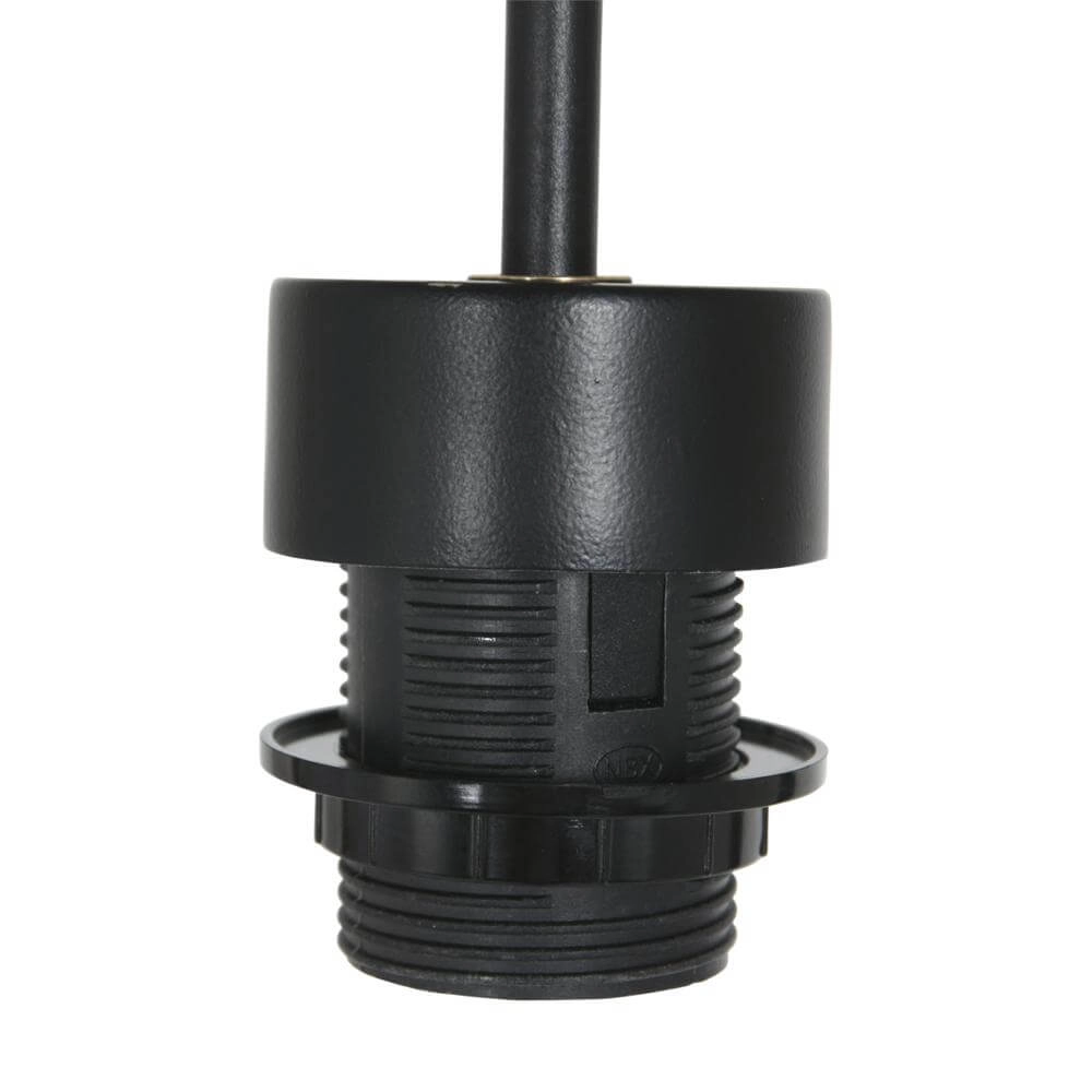 Hanglamp Sparkled Light zwart met bamboe kap Ø 50cm Steinhauer 8712746172522