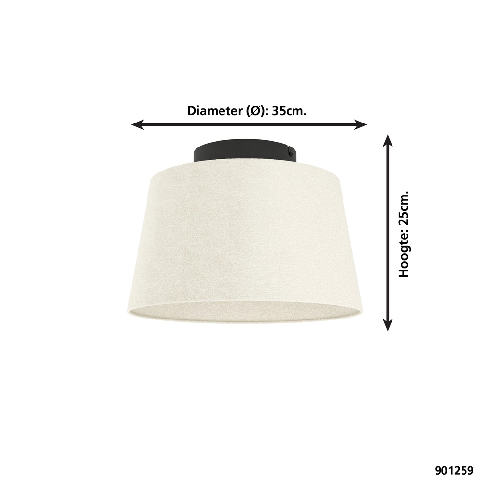 Plafondlamp Febres Ø 35cm - zand Eglo 9008606312764