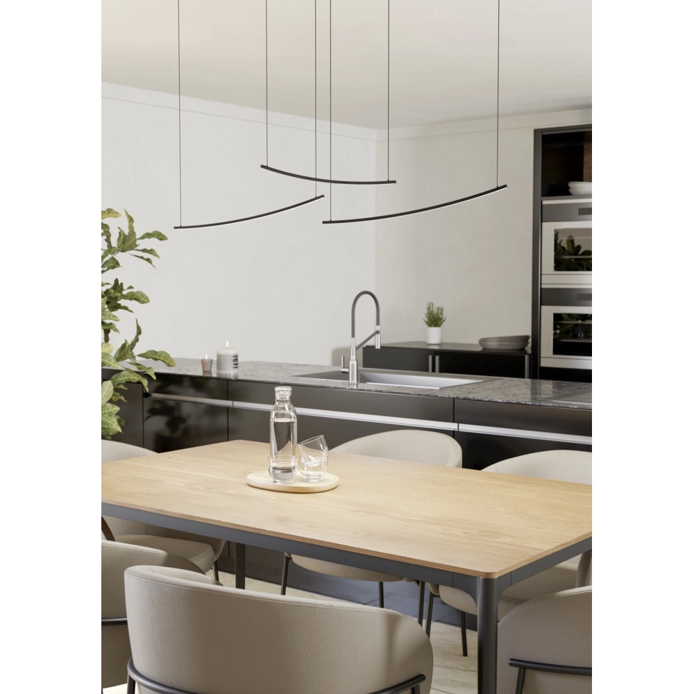 Hanglamp Villeggi zwart Eglo 9008606356553