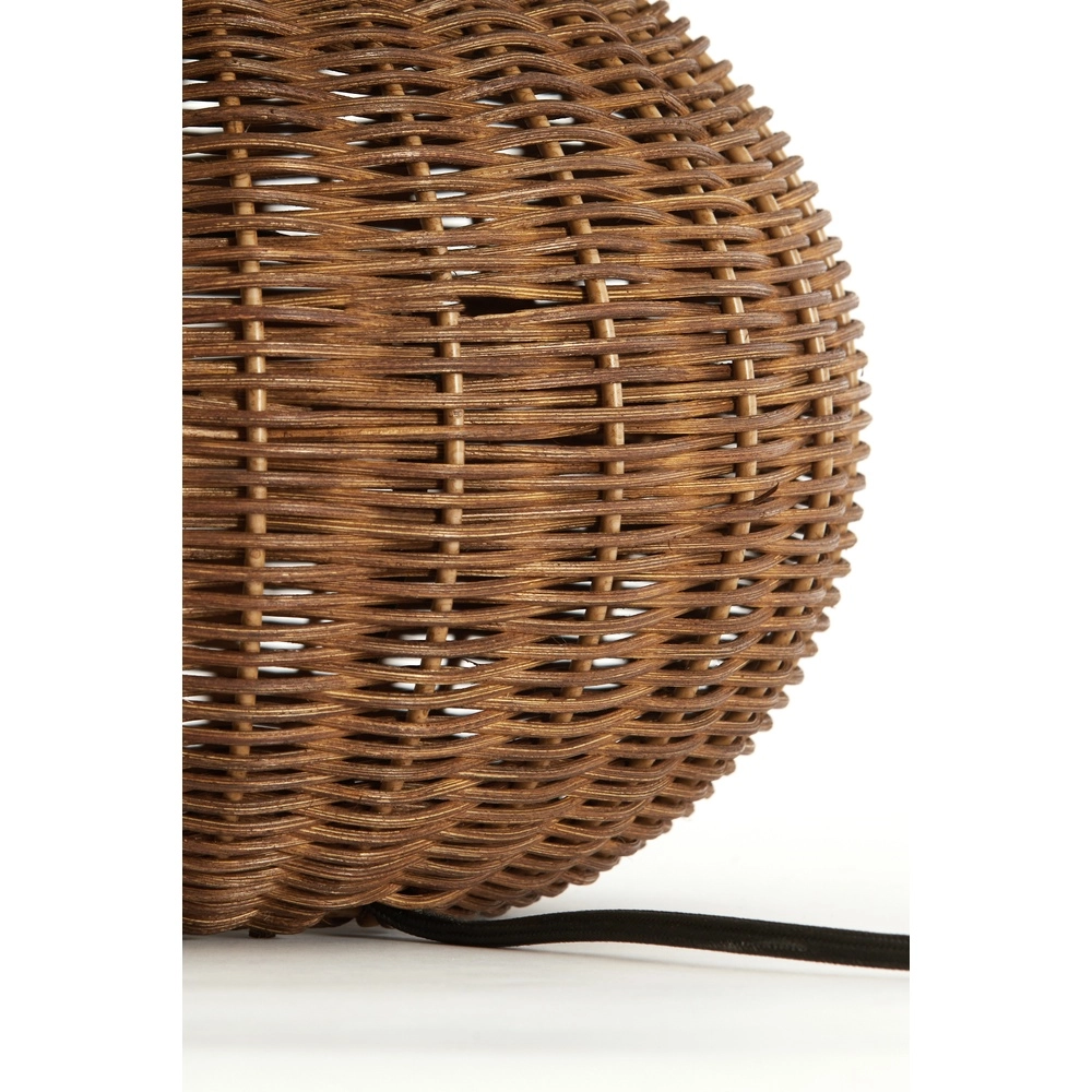 Rotan schemerlamp Mavon Ø 27,5cm - donker rotan Light & Living 8717807820510