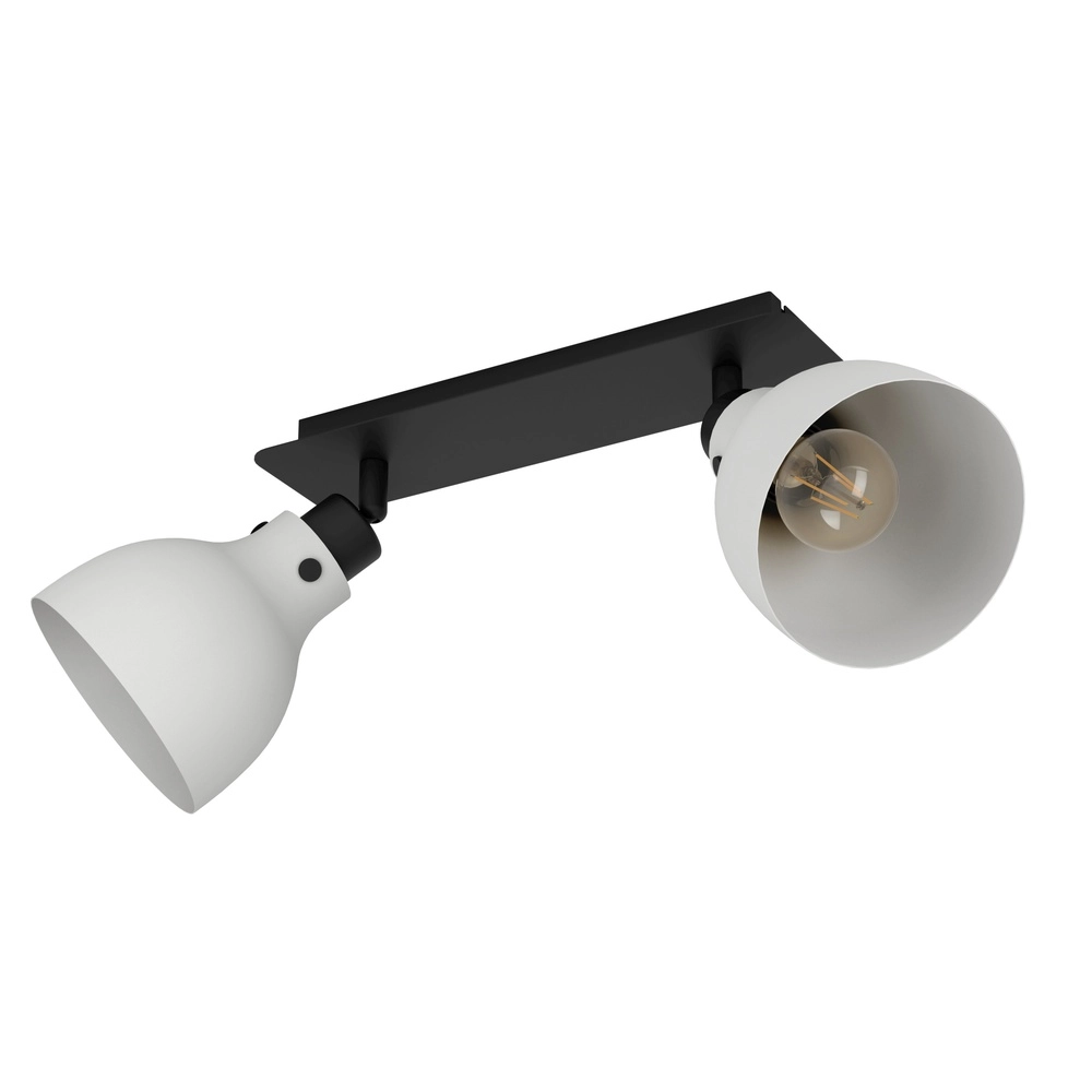 Grijze plafondlamp Matlock 2x E27 - design
