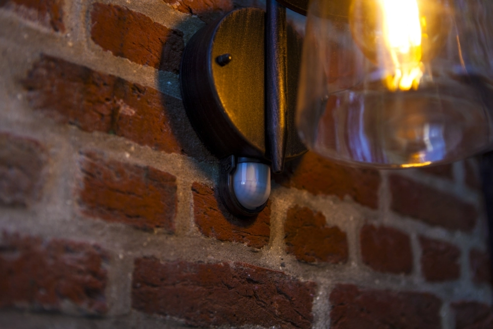 Klassieke wandlamp Cate PIR met sensor Lutec 6939412017051