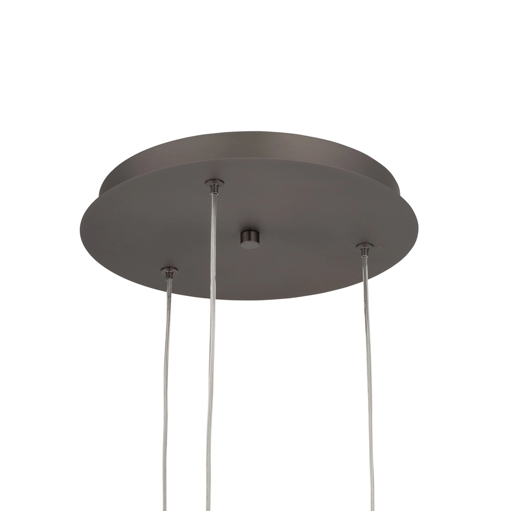 Design hanglamp Lunari Led 3-lichts grijs Lyora 5903139119825