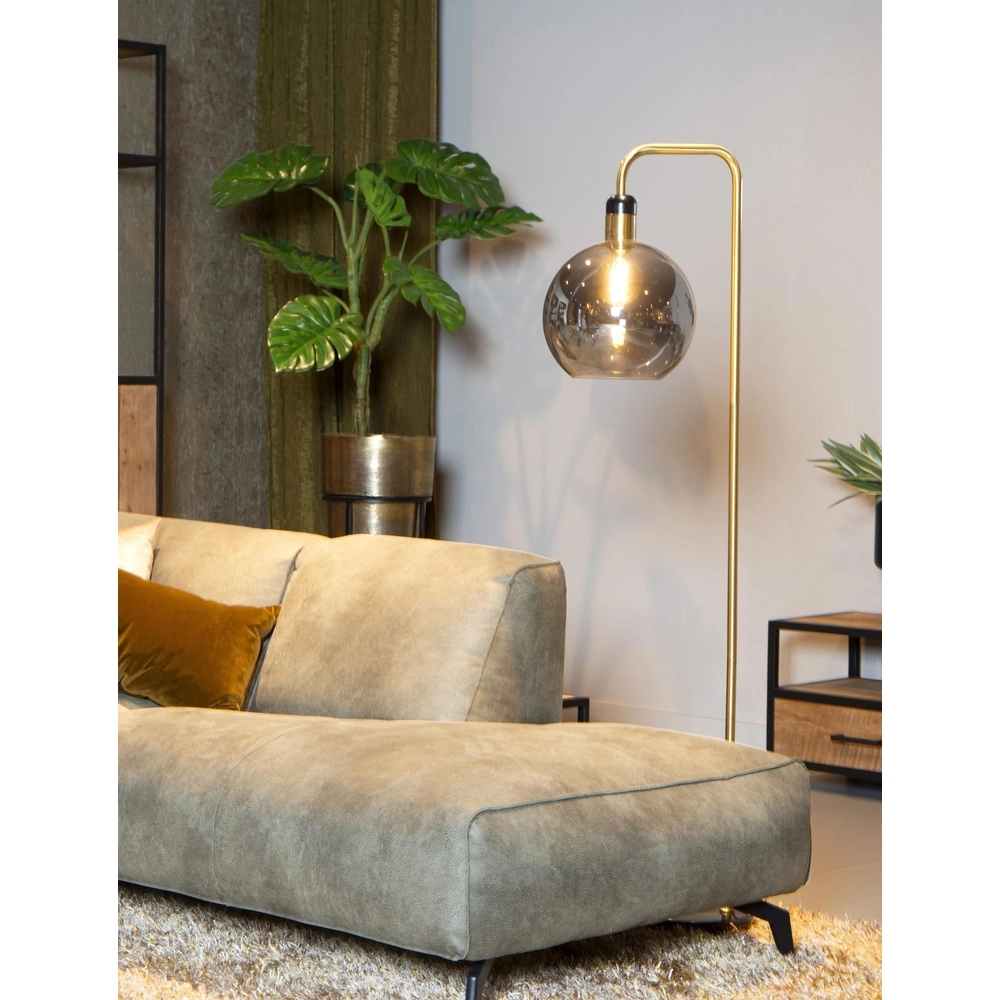Vloerlamp Julius smoke glas Lucide 5411212343437