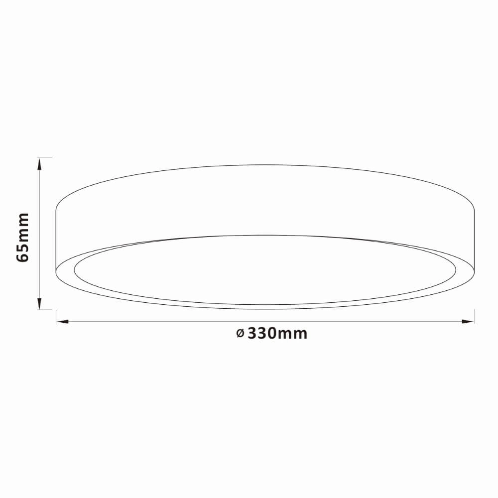 Design plafondlamp Slimline zwart Ø 33cm Brilliant 4004353426551