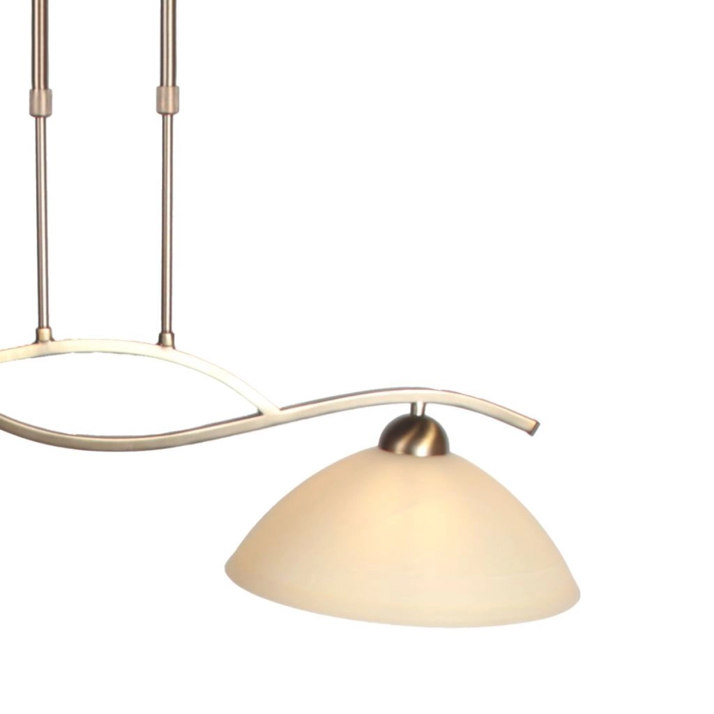 Klassieke hanglamp Anthea 2-lichts brons Steinhauer 8712746180206