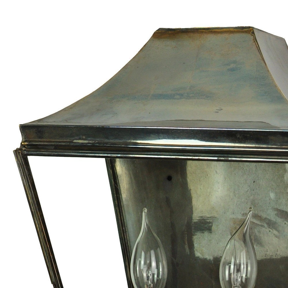 Landelijke muurlamp Knightbridge 2-lichts 42cm - antiek koper (ANT) Limehouse