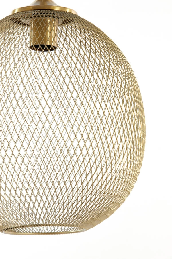 Gouden hanglamp Moroc 3-lichts Light & Living 8717807686444