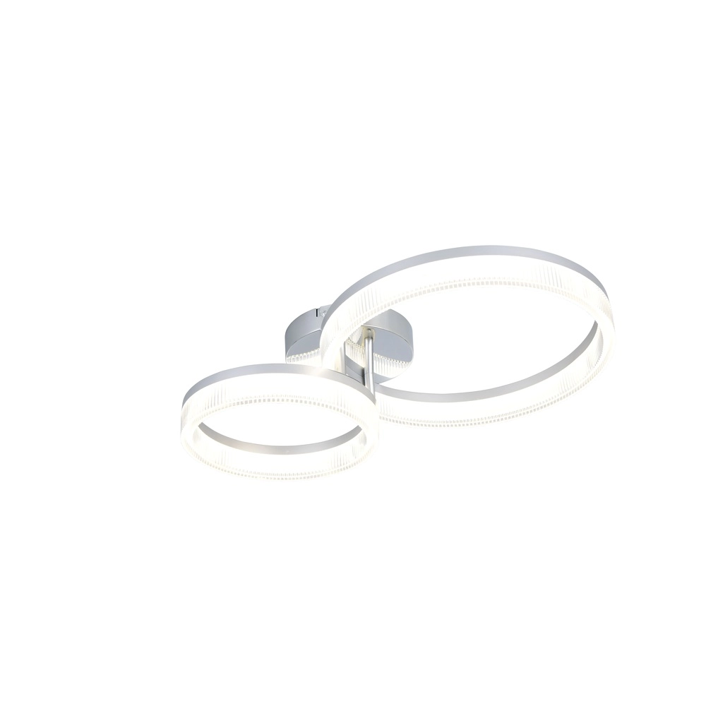 Moderne plafondlamp Mova S chroom Trio 4017807682175