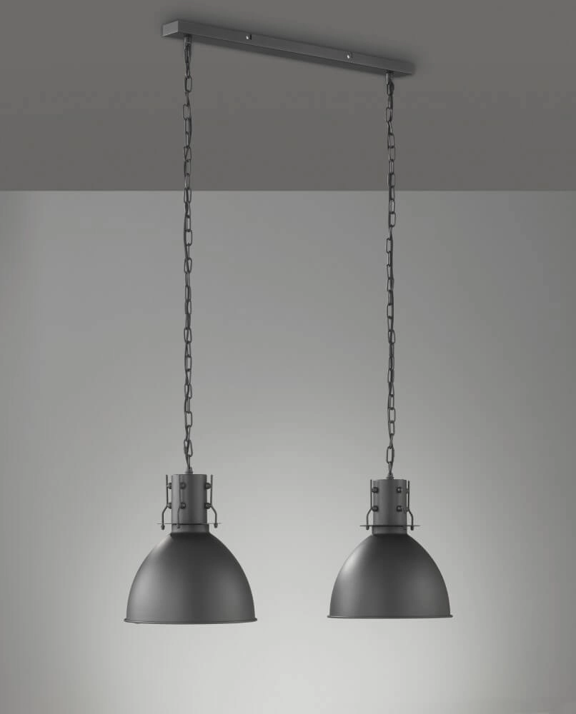 2-lichts hanglamp London industrieel Fischer & Honsel 4003694605724