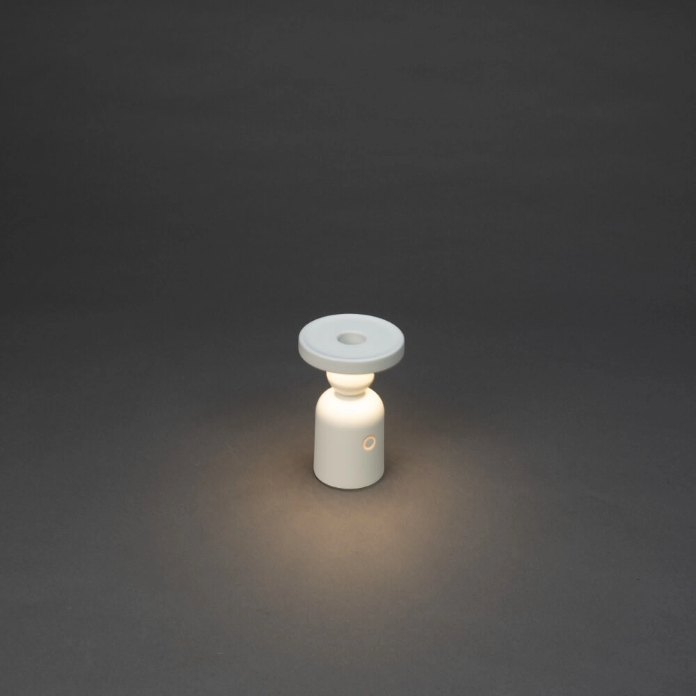 Oplaadbare tafellamp Nantes wit voor kandelaar KonstSmide 7318307833256