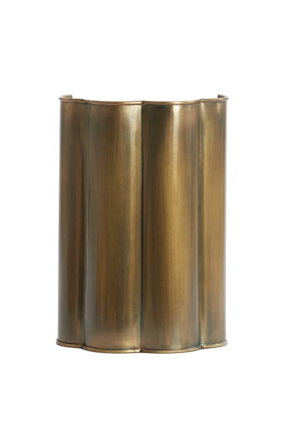 Bronzen wandlamp Fringe 21 x 30,5cm Light & Living 8717807705152