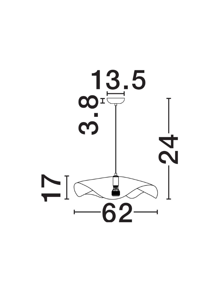Hanglamp Wabi Ø 62cm Lyora 5212017483157