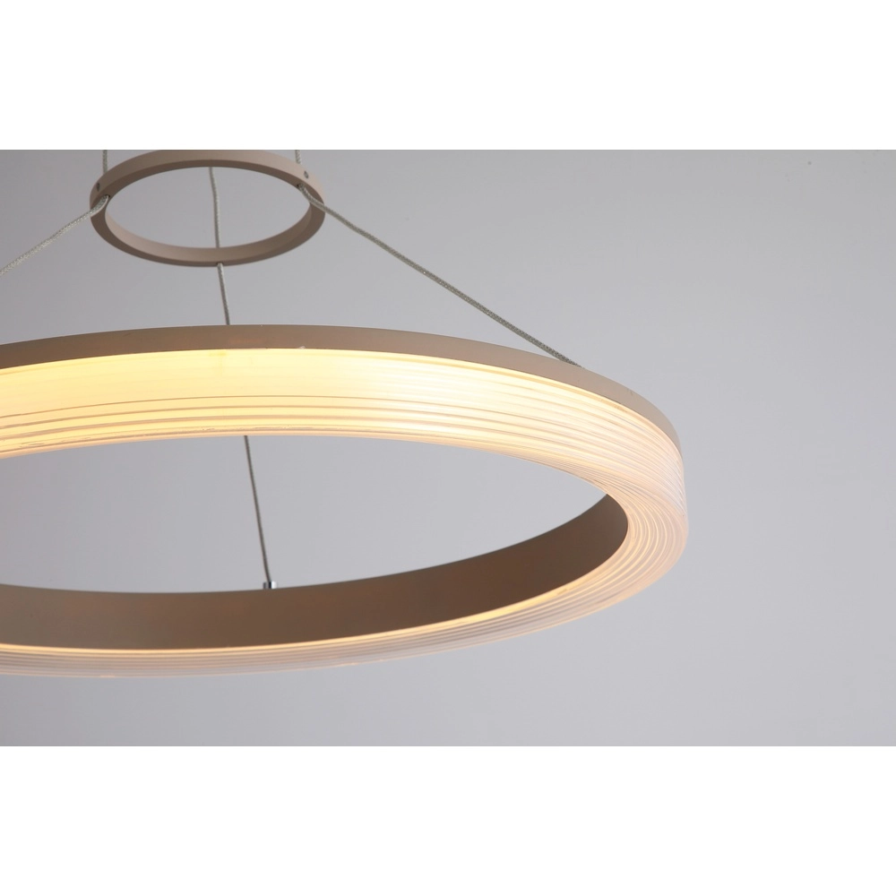 Design hanglamp Lumen Rings zand bruin Ø 45cm Searchlight 5,05342E+12